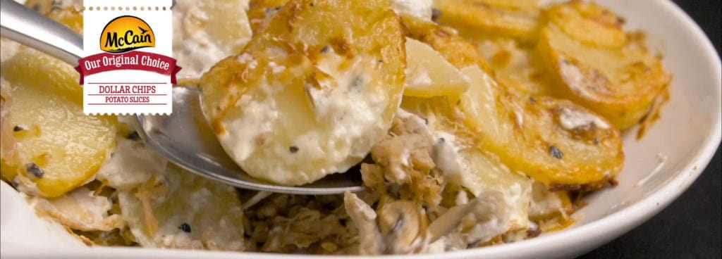 Dollar Ogratten Chips With Parmentier Ducks