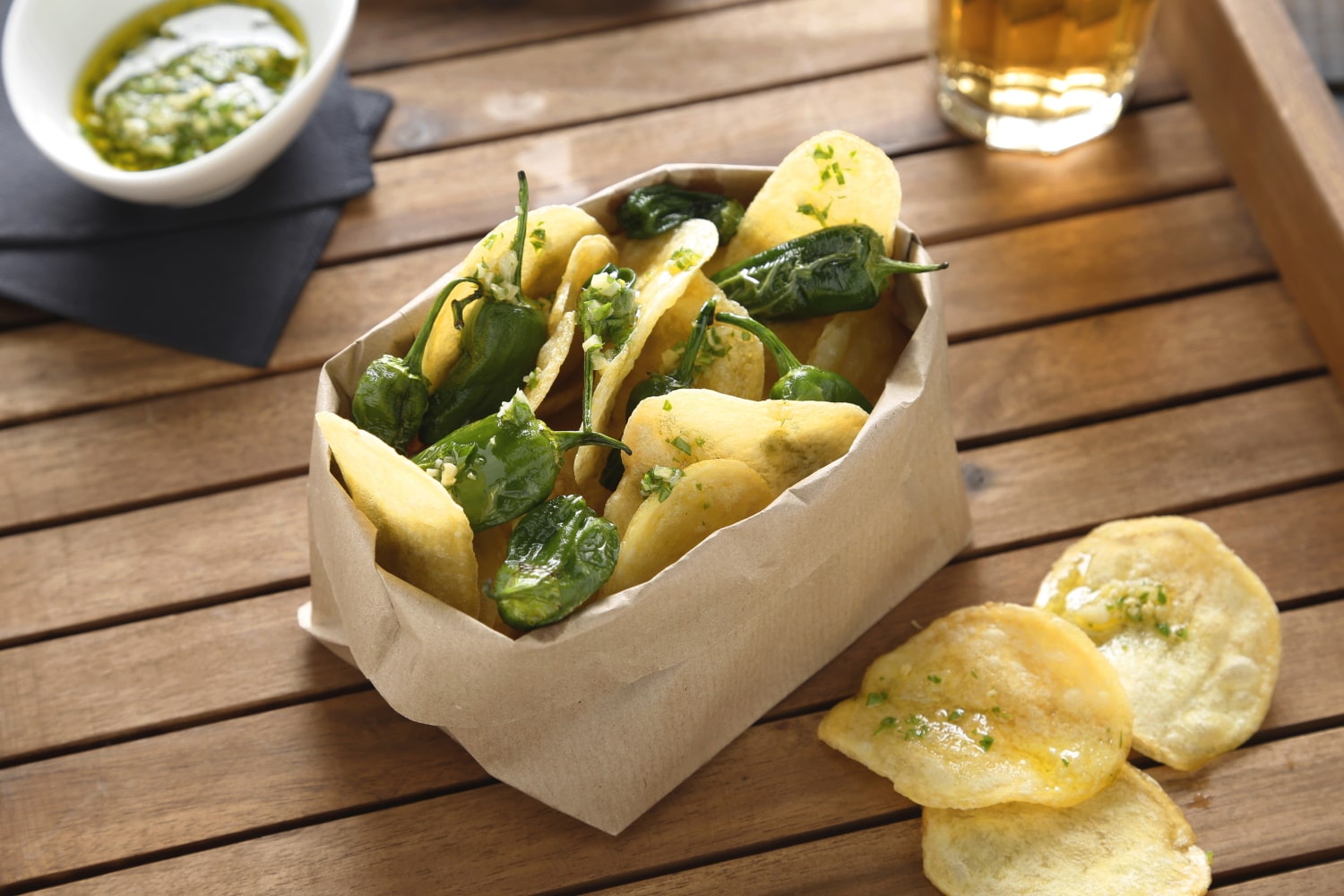 Maxi Chips Fries With Padrón Peppers