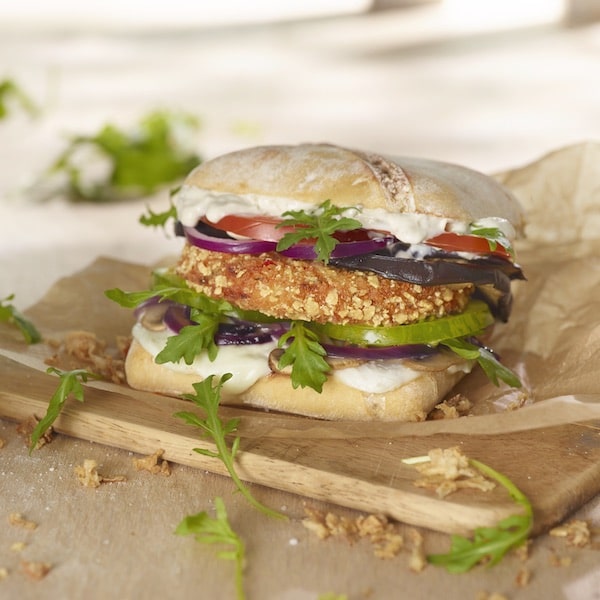 Crispy Mediterranean Burger